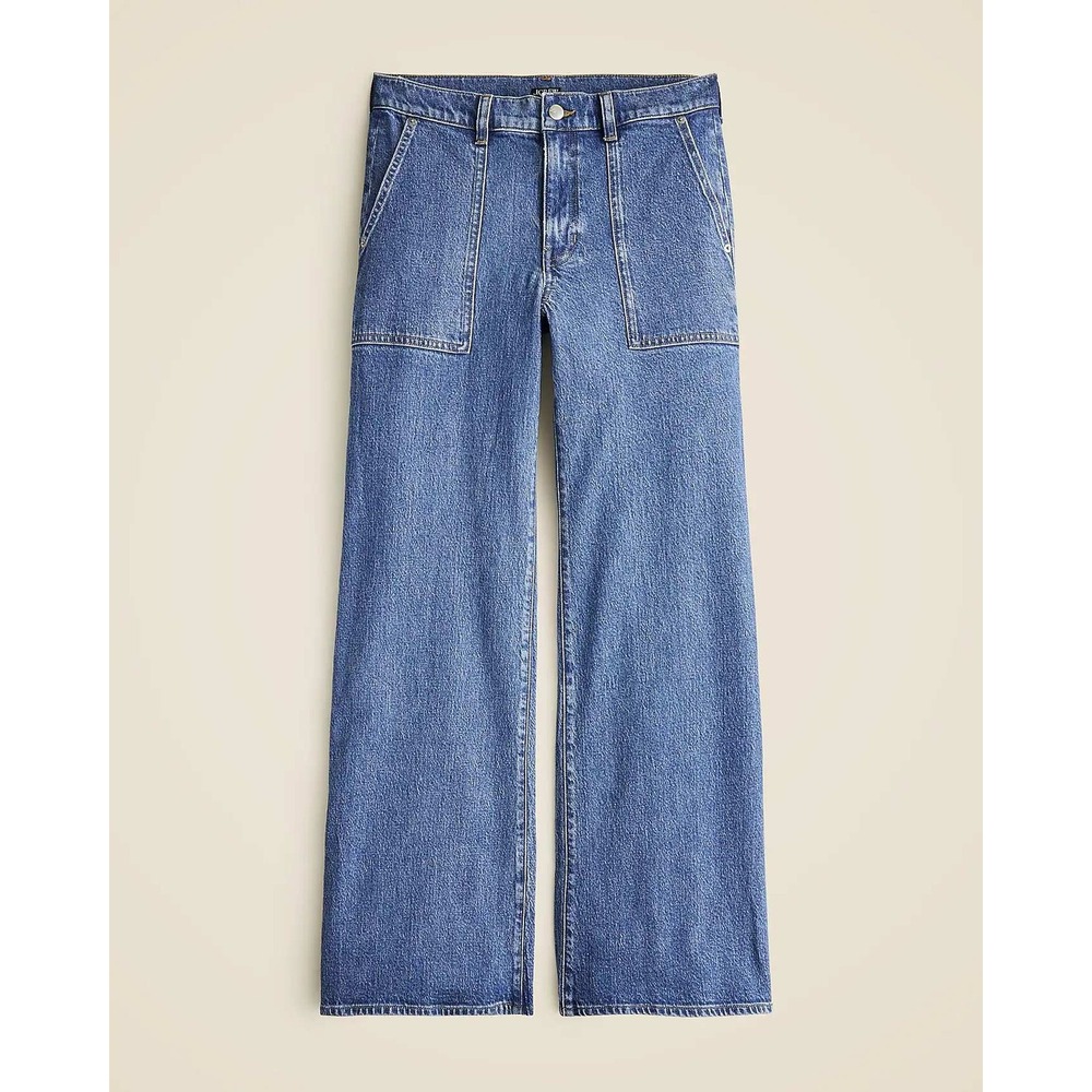 J.Crew Camp Pocket Wide Leg Jeans 28 CH914 2025 Tencel Lyocell Soft Drape‎